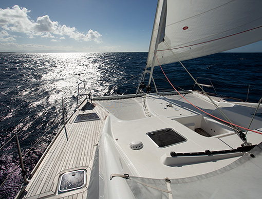 Yacht Whimbrel at sea